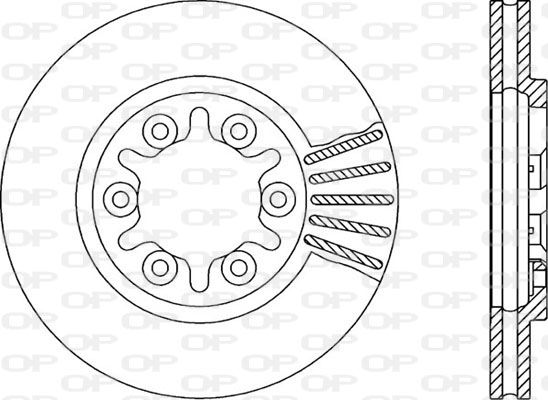 OPEN PARTS Тормозной диск BDR1378.20